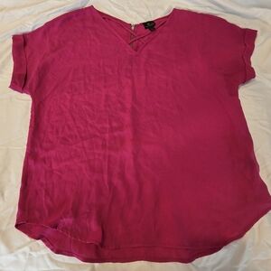 Pink Worthington brand blouse. Size Large